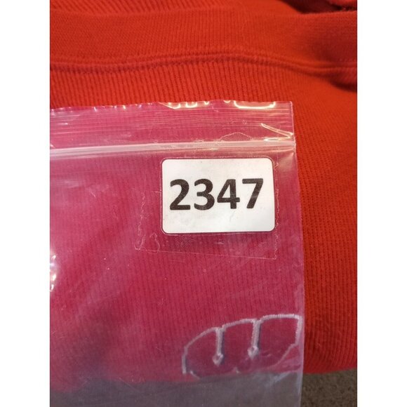 Pro Edge Wisconsin Badgers Long Sleeve Shirt Sweater Men's Large Cotton Ribbed - Picture 9 of 9